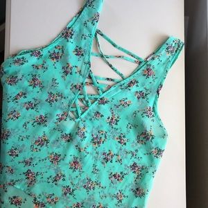💜🧡Sheer Floral Tank🧡💜
